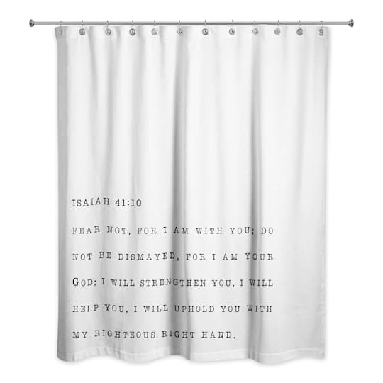 Fear Not I Am Your God 71" x 74" Shower Curtain
